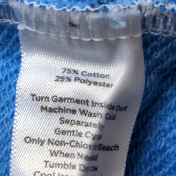 Talbots White and Blue Ombre Striped 1/4 Zip Pullover Jacket size Large - Picture 6 of 7